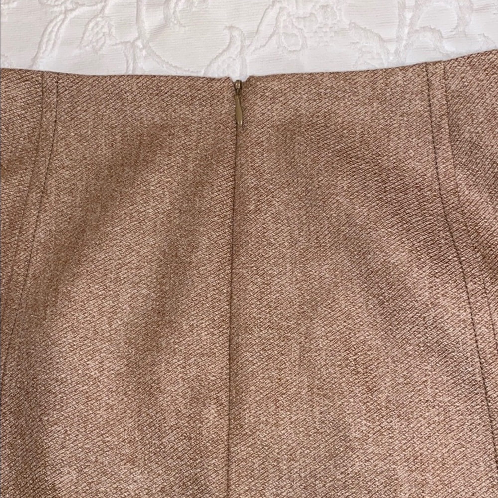 Worth 100% Wool Tan Skirt Size 14 - Picture 4 of 10